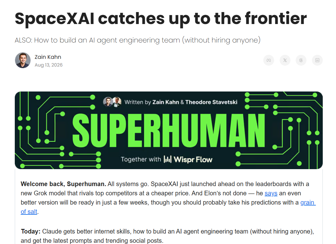 Superhuman AI Newsletter